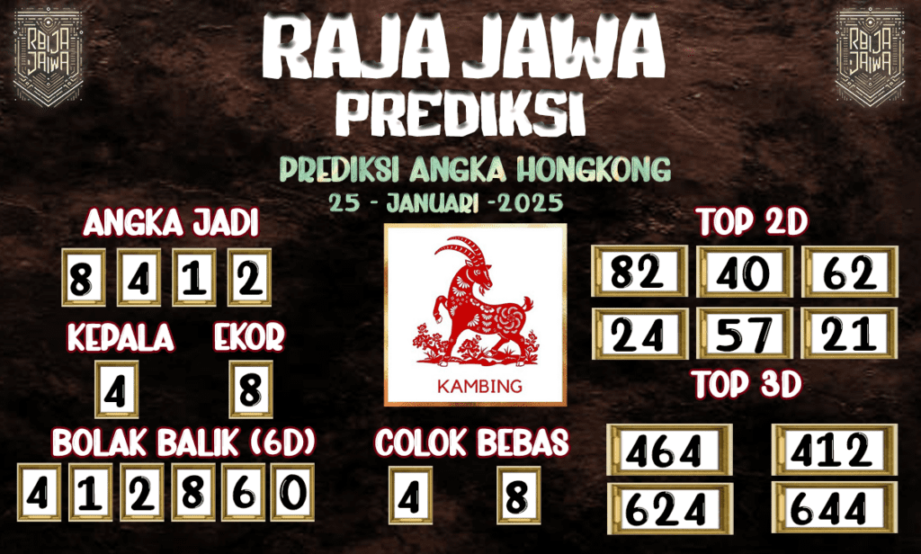 Data Result Togel Hongkong 23 Januari 2025 Dari Raja Jawa